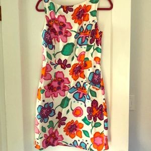 Kate spade floral linen dress